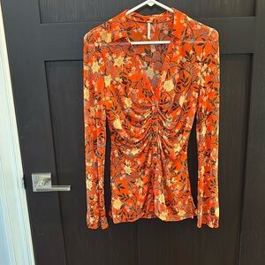 Free People, FP, We the Free soft mesh long sleeve!